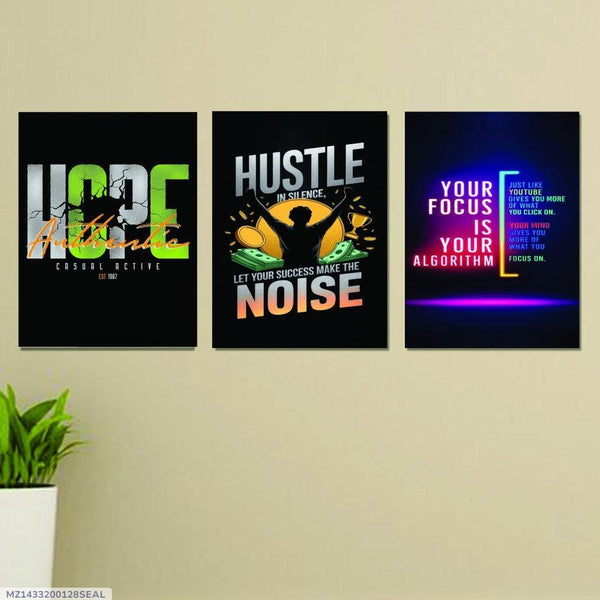 Motivational Wall frame - Pack of 3