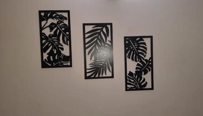 Leaf shape Wooden Design Wall Art