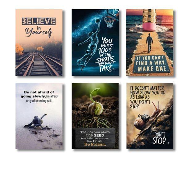 Motivational Wall Decor Frame - Pack of 6