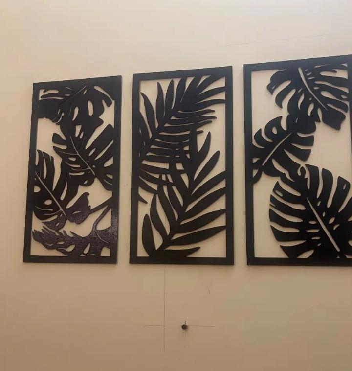Leaf shape Wooden Design Wall Art