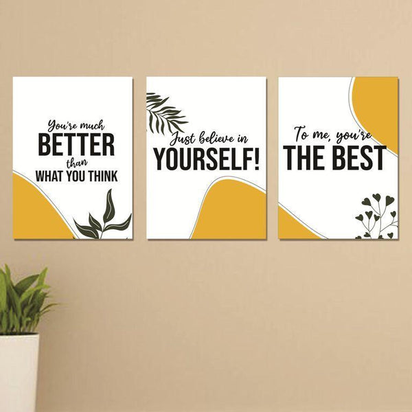 Motivational Wall frame - Pack of 3