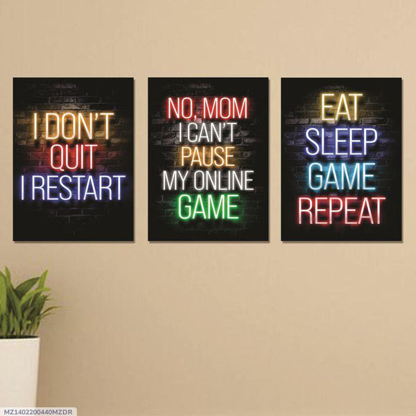 Motivational Decorative Wall frame - Pack of 3