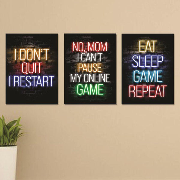 Motivational Decorative Wall frame - Pack of 3