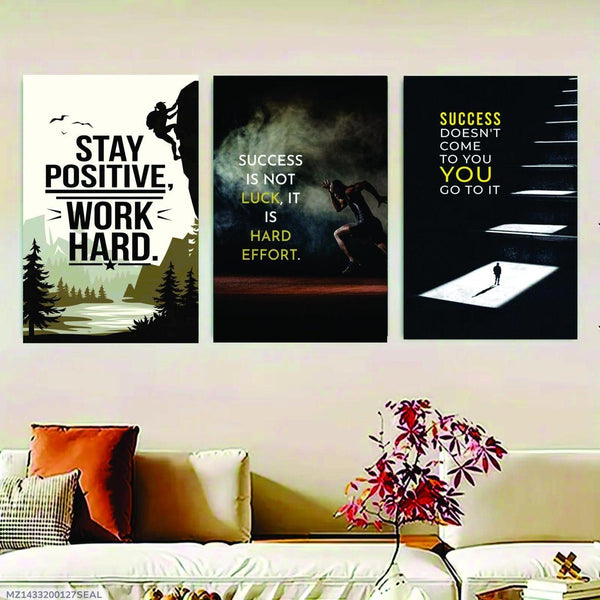 Motivational Wall frame - Pack of 3